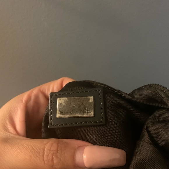 Authentic Fendi Zucca Brown and Tan Geometric Shoulder mini Bag - Picture 6 of 7